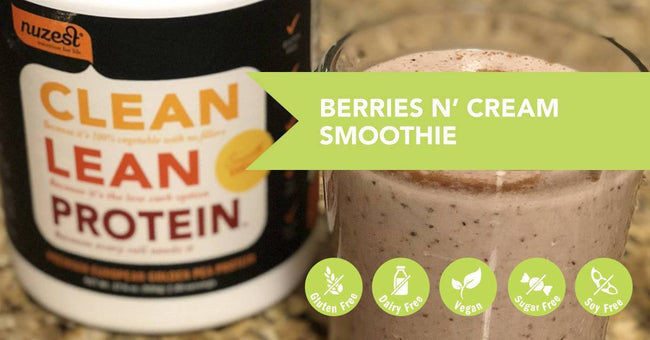 Berries N’ Cream Protein Smoothie Recipe