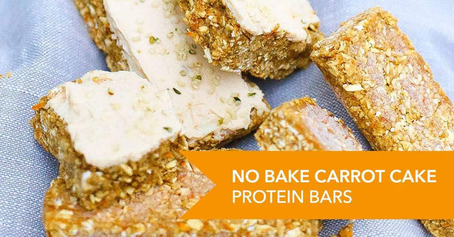 No Bake Carrot Cake Protein Bars Recipe