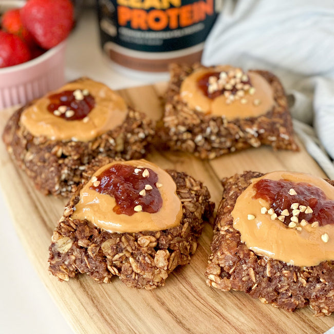 PROTEIN PEANUT BUTTER JELL-O CHOCOLATE SQUARES