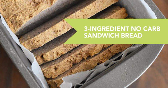 3-Ingredient NO Carb Sandwich Protein Bread Recipe