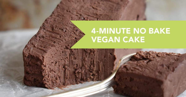 4-Minute No Bake Vegan Cake Recipe