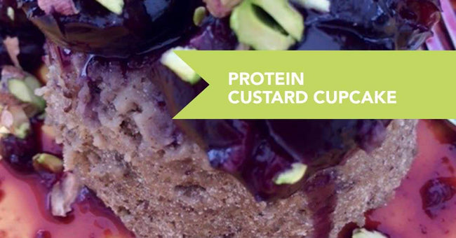 Vegan Protein Custard Cup Cake Recipe