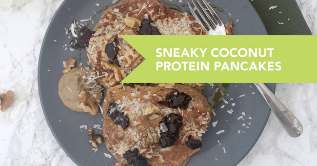 Sneaky Coconut Protein Pancakes Recipe