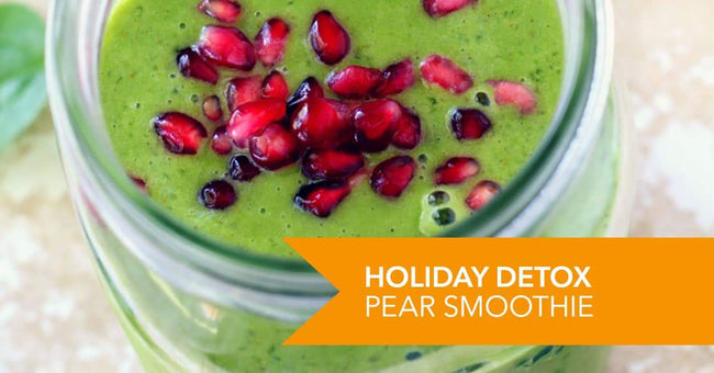Holiday Detox Pear Protein Smoothie Recipe