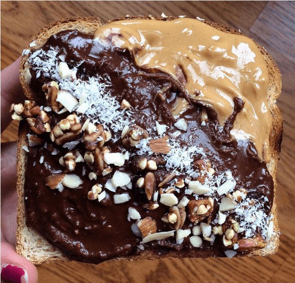 Chocolate Coconut Protein Spread on Toast Recipe